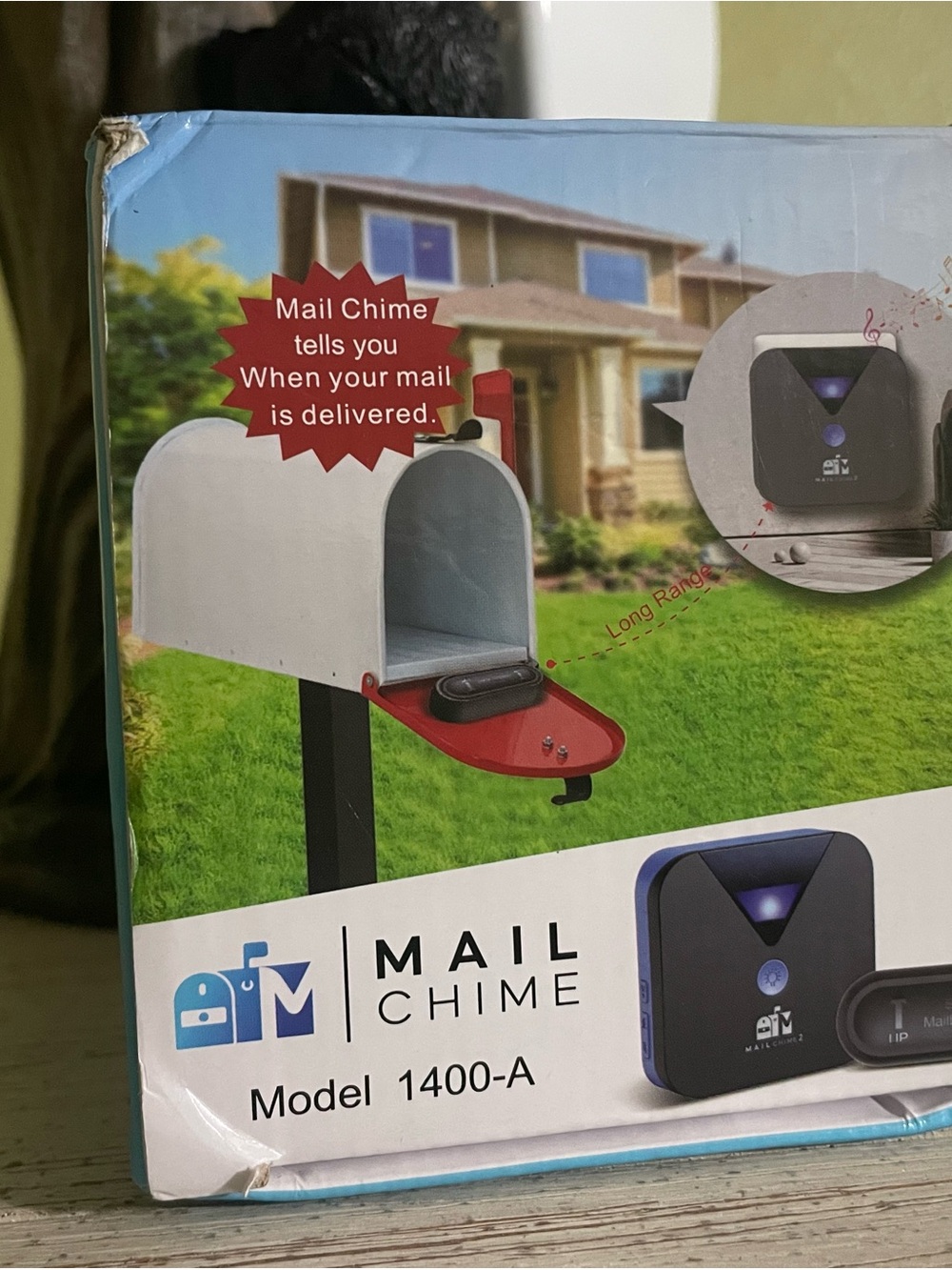 Model 1400-A Wireless Mailbox Alert - Black/Blue